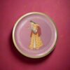 Lady Wooden Plate