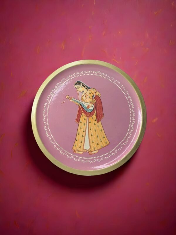 Lady Wooden Plate