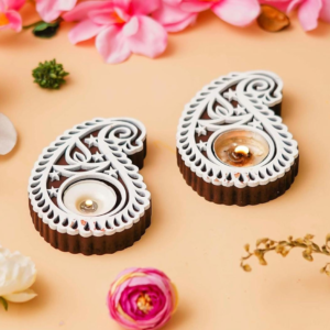 Wooden Candle Holders Cherry Shaped