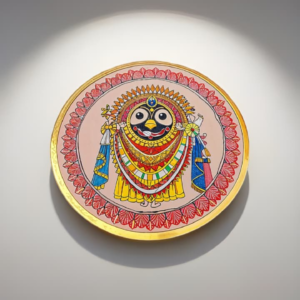 Jagannath Pichwai Wooden Wall Plate