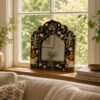 Pichwai Theme Mirror Frame - Krishna Gopi Cow
